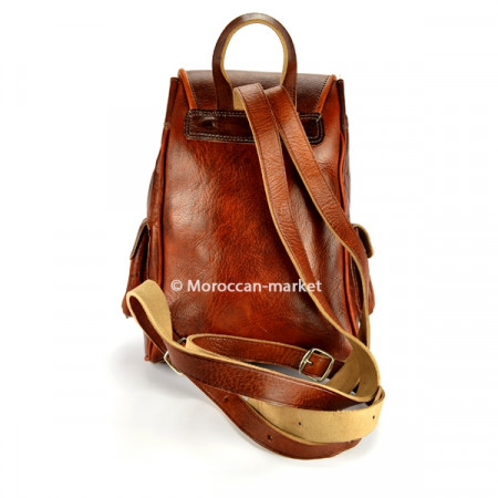 Moroccan leather Backpack