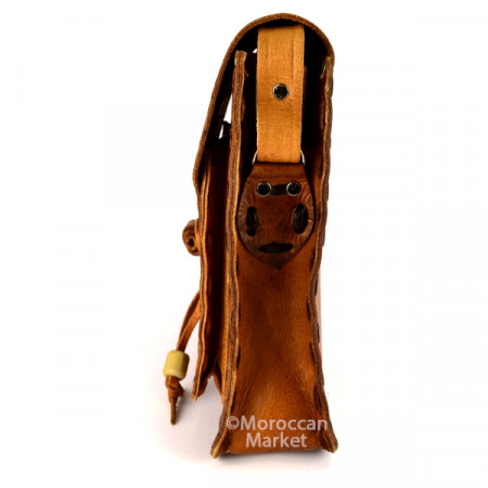 Anouar vintage leather Messenger Bag