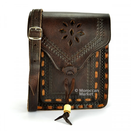 Anouar Messenger Bag chocolate leather