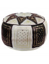 Traditional pouf in black