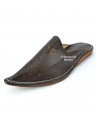 Moroccan slippers Bahia crafted from the softest leather. brown color