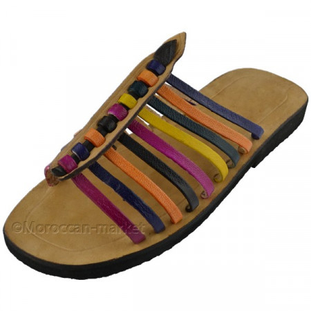 Moroccan handmade leather sandals Essaouira