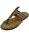 Essaouira Flip Flops with a natural tanning leather