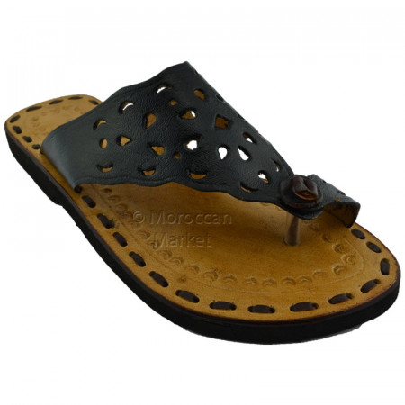 Marrakech leather sandals hand stitched