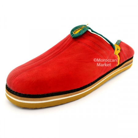 Berber leather slippers